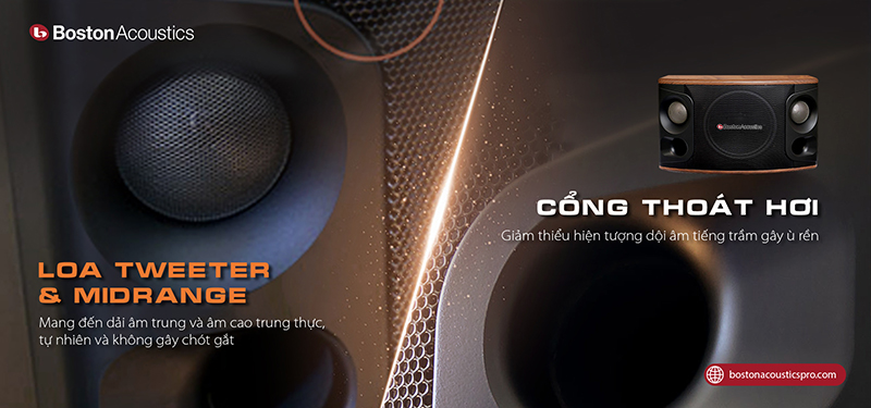 Boston Acoustics Modern MD510 tích hợp cổng thoát hơi