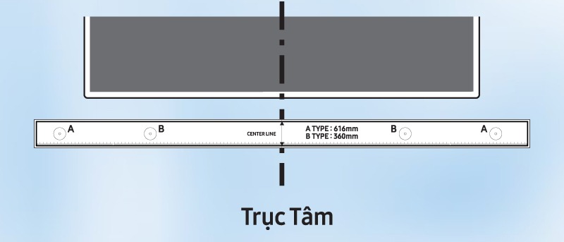 bước 2 cách bố trí loa soundbar