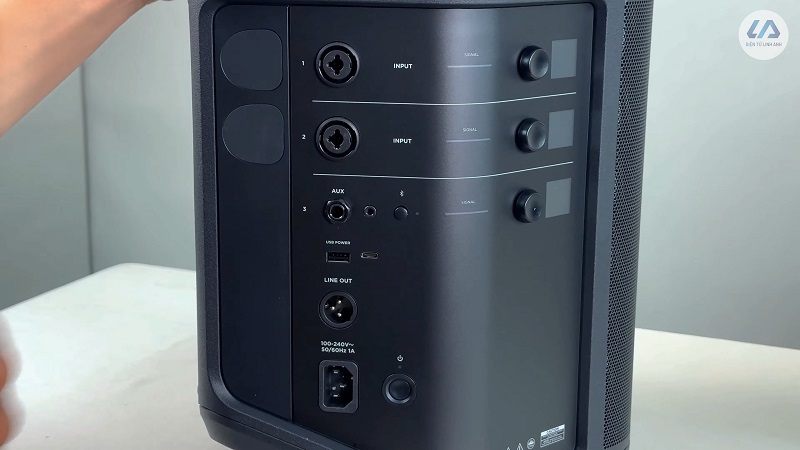 các cổng kết nối trên bose s1 pro+