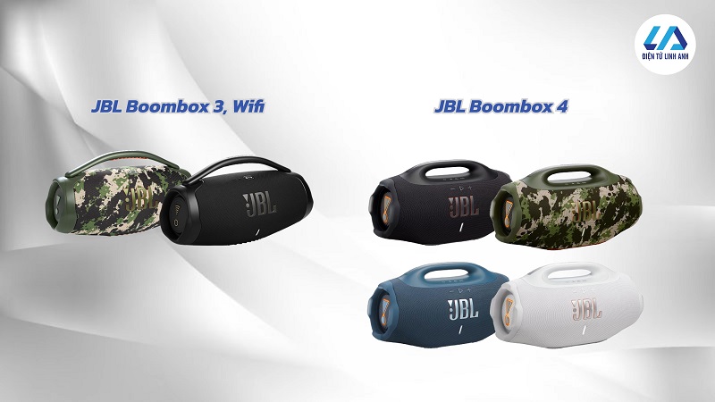 các màu sắc của boombox 4 vs boombox 3