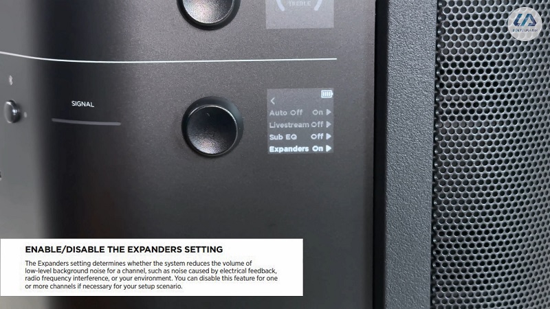 các tính năng trên menu của bose s1 pro plus