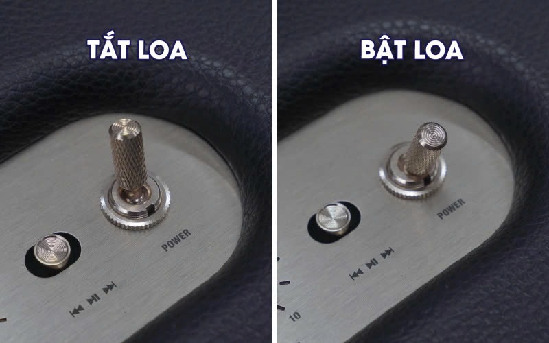 cách bật tắt loa marshall