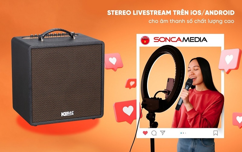 cách phát livestream trên quad 68 pro