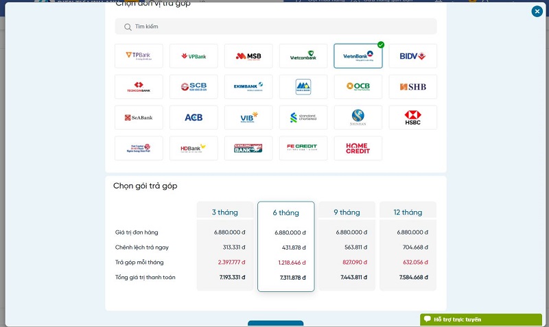cách trả góp loa marshall qua thẻ visa
