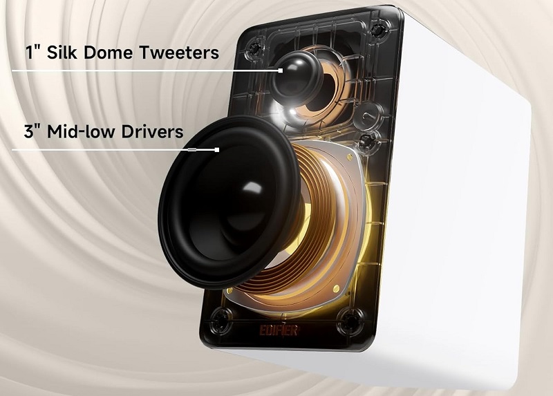 cấu trúc củ loa của edifier m60