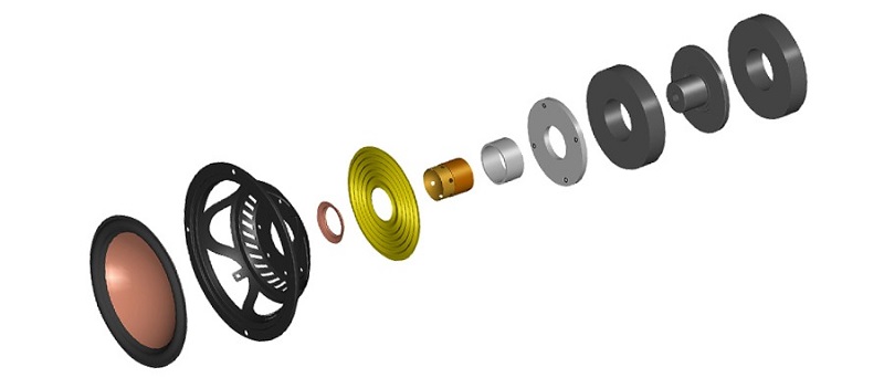 cấu trúc loa bass trên swan d300