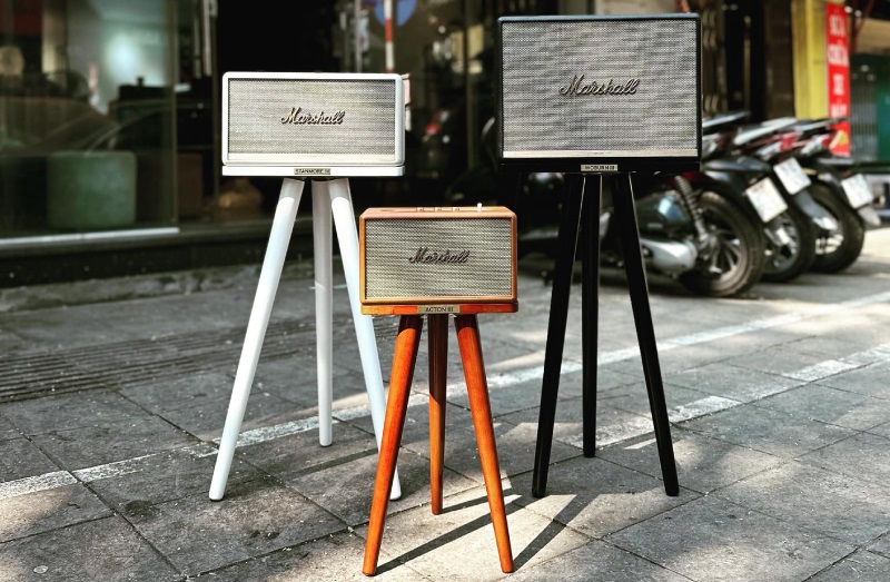 chân loa marshall bằng gỗ