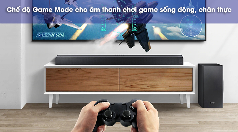 chế độ game mode trên loa samsung q90r