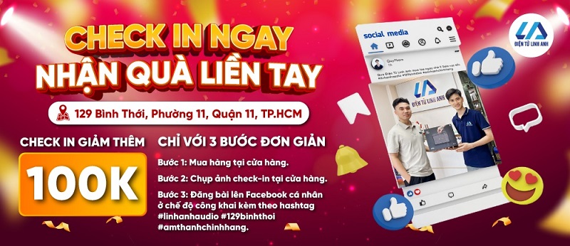 check in khai trương nhận quà liền tay