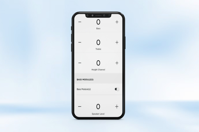 chỉnh loa bass treble qua app bose