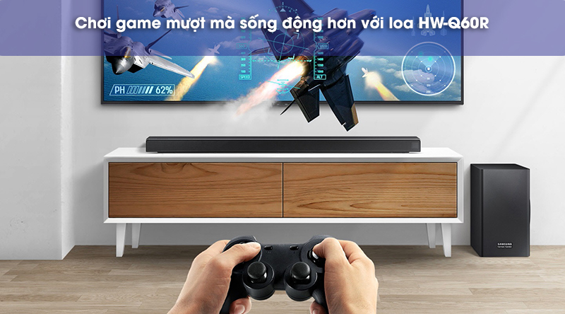 chơi game với loa hw-q60r