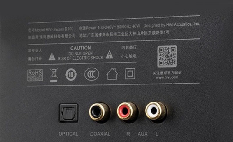 cổng kết nối loa hivi swan d100