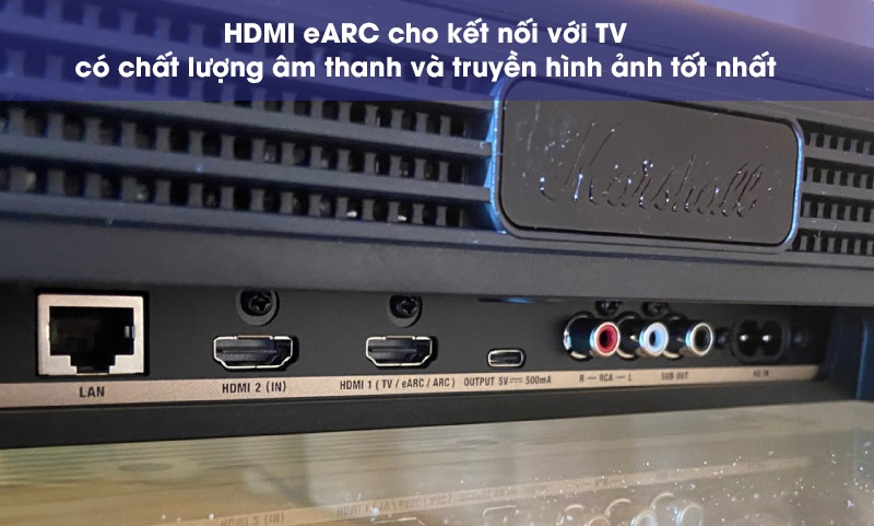 cổng kết nối trên loa heston 120