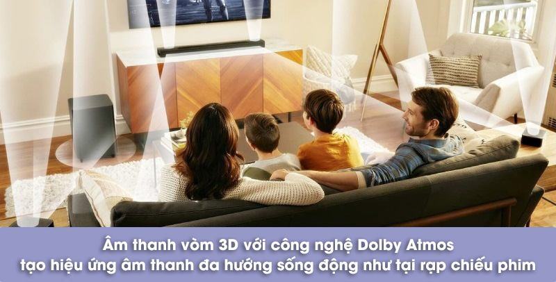 công nghệ âm thanh trên loa bar 800 mk2