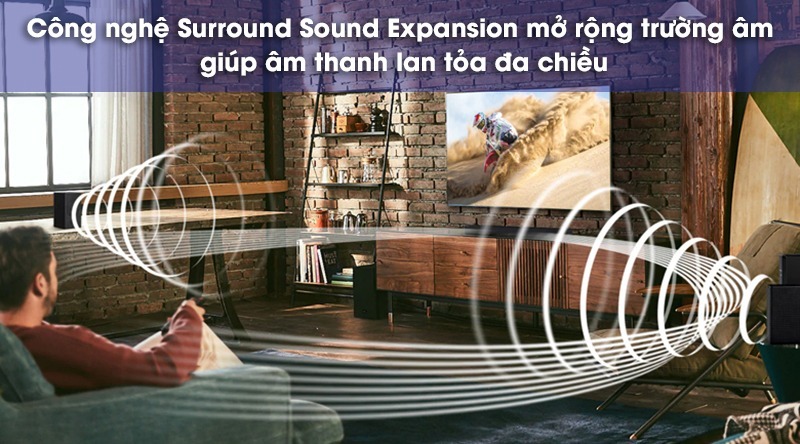 công nghệ surround sound expansion loa hw b550