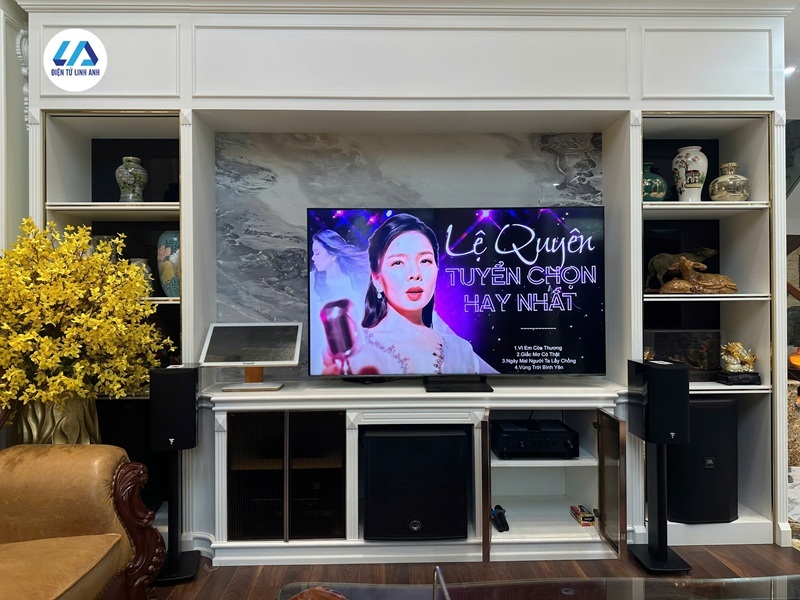 công trình focal aria evo x no1 và yamaha r-n800a