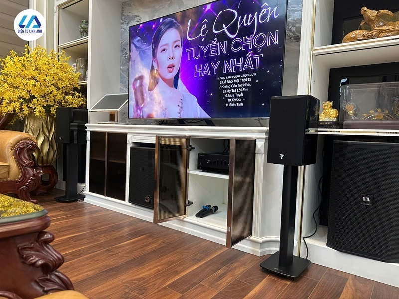 công trình focal aria evo x no1 và yamaha r-n800a