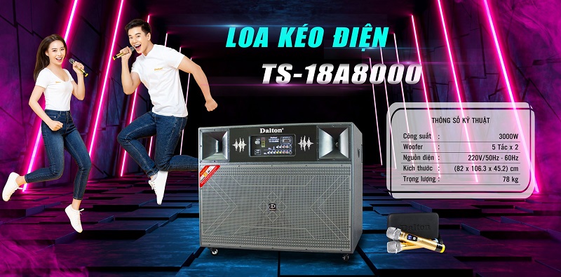 Loa kéo điện Dalton TS-18A8000