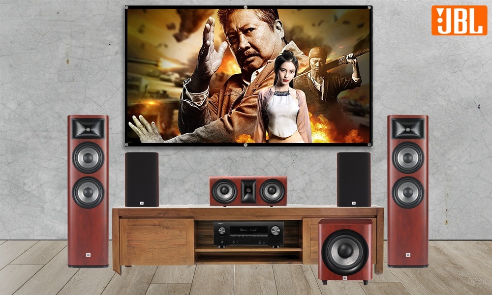 Dàn âm thanh xem phim 5.1 Polk, Denon LA300 mua o dau