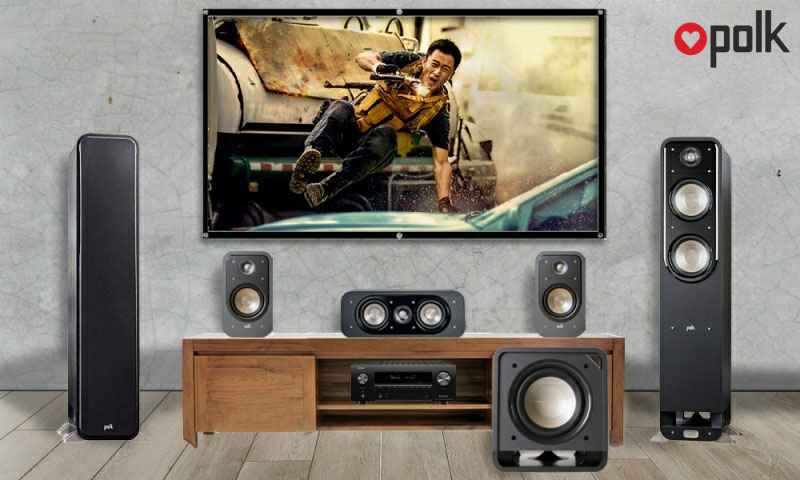 Dàn âm thanh xem phim 5.1 Polk, Denon LA207 mua ở đâu