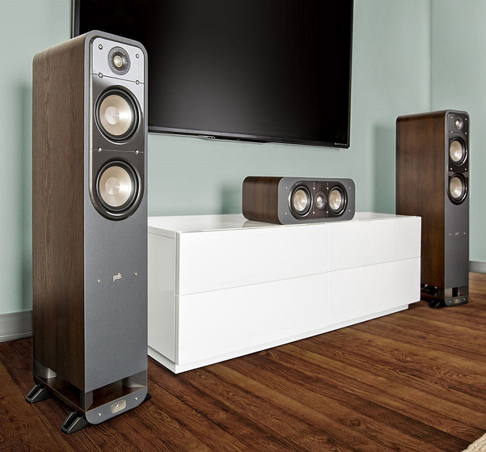 Dàn âm thanh xem phim 7.1 Polk, Denon LA208 loa front