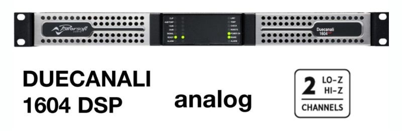 bộ đẩy công suất powersoft duecanali 1604 dsp hiệu suất