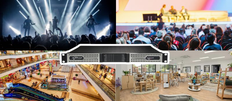 bộ đẩy công suất powersoft duecanali 1604 dsp+ ứng dụng