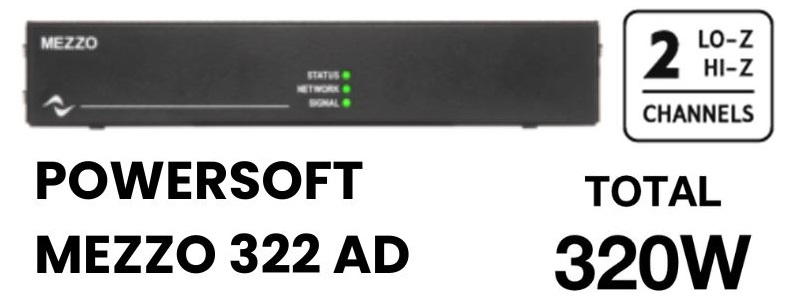 đẩy công suất powersoft mezzo 322 ad hiệu suất