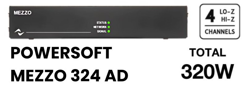 đẩy công suất powersoft mezzo 324 ad hiệu suất