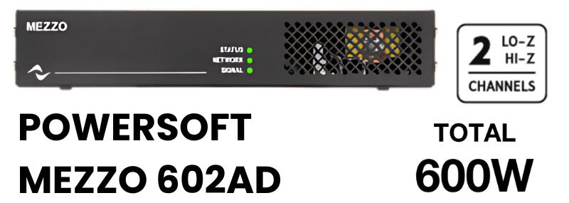 đẩy công suất powersoft mezzo 602 ad hiệu suất