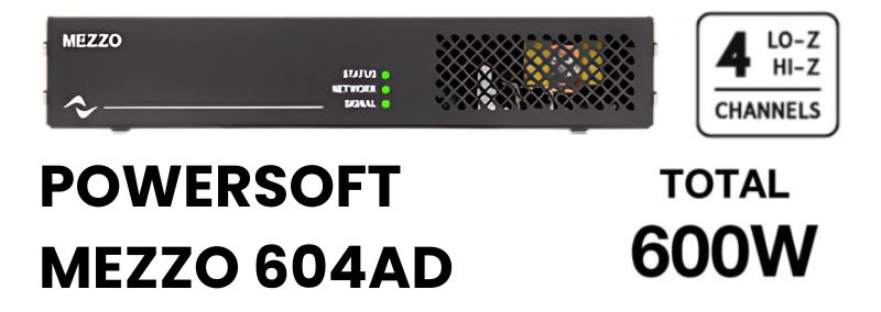 đẩy công suất powersoft mezzo 604 ad hiệu suất