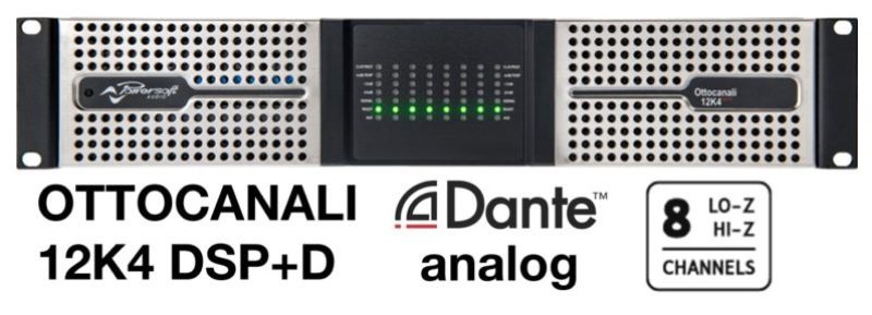 đẩy công suất powersoft ottocanali 12k4 dsp+d công suất