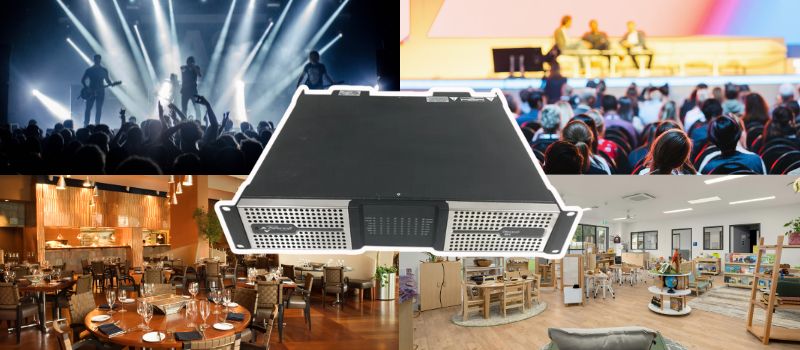 đẩy công suất powersoft ottocanali 8k4 dsp+d ứng dụng