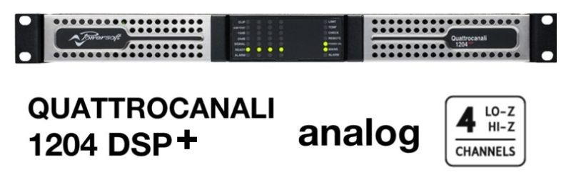 đẩy công suất powersoft quattrocanali 1204 dsp+ công suất