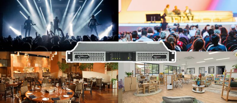 đẩy công suất powersoft quattrocanali 1204 dsp+d ứng dụng