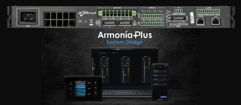 đẩy công suất powersoft quattrocanali 1204 dsp+ kết nối