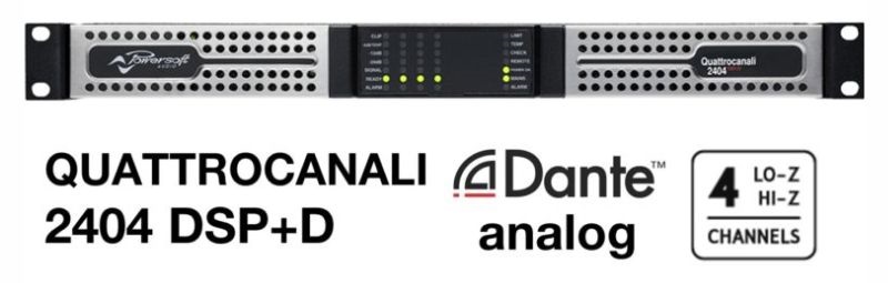 đẩy công suất powersoft quattrocanali 2404 dsp+d công suất
