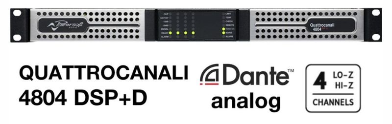 đẩy công suất powersoft quattrocanali 4804 dsp+d công suất