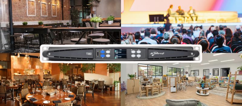 đẩy công suất powersoft t302 ứng dụng