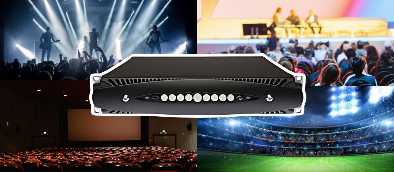 đẩy công suất powersoft x4l dsp + d ứng dụng