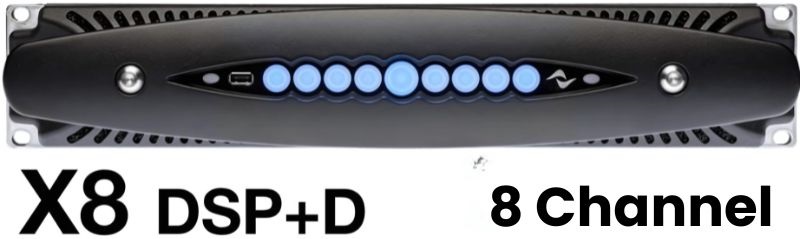 đẩy công suất powersoft x8 dsp + d hiệu suất