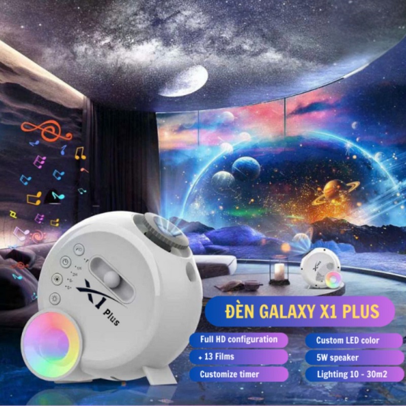 đèn galaxy x1 plus tích hợp loa bluetooth