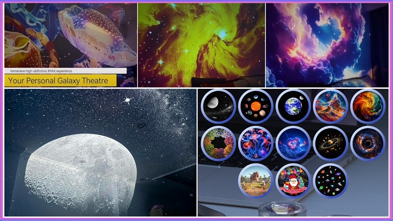 đèn galaxy x1 plus với đa dạng hiệu ứng