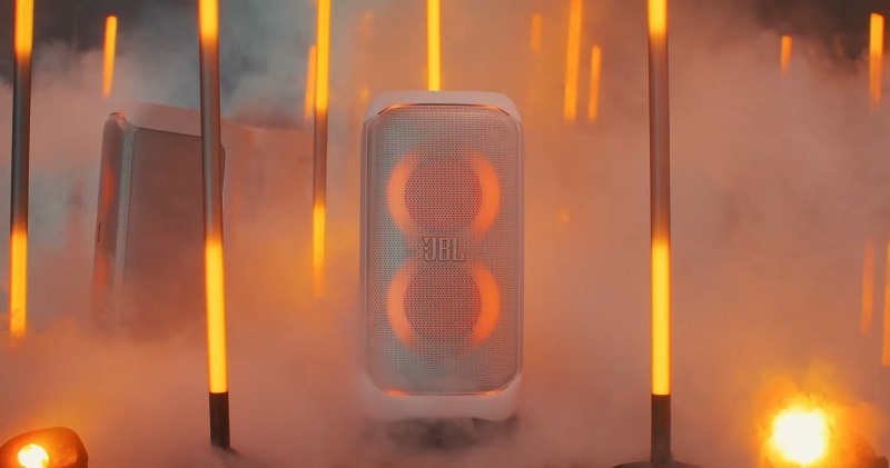 đèn jbl partylight stick đồng bộ với loa partybox