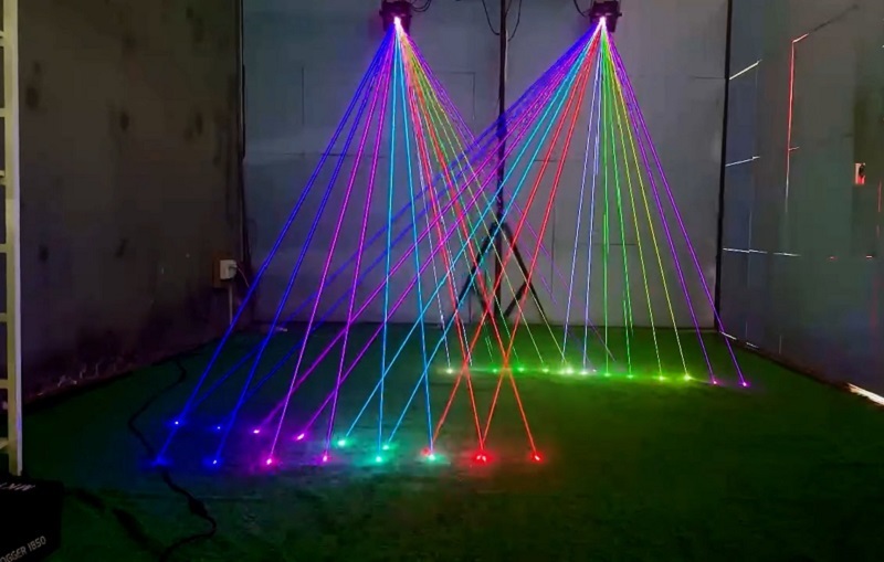 đèn laser ánh sáng chất