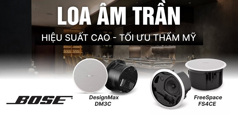 loa bose designmax dm6c dễ dàng phối ghép