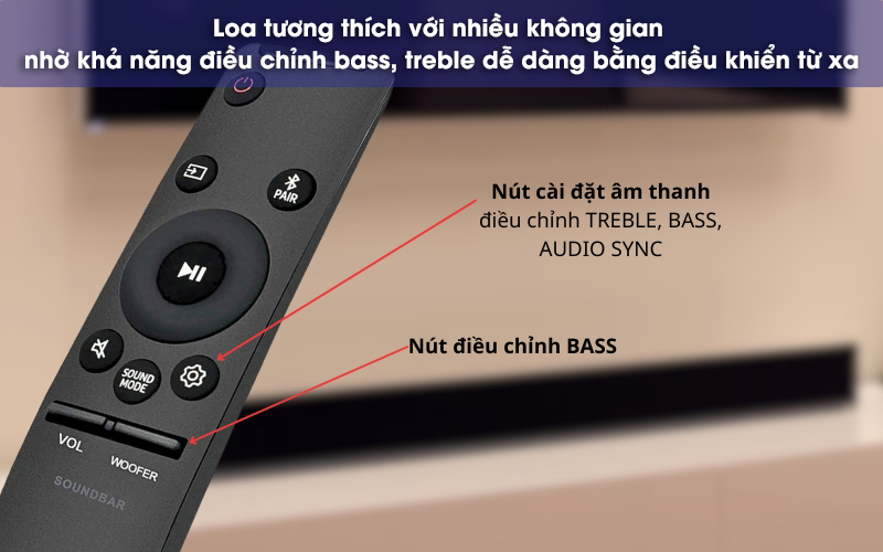 điều chỉnh bass treble trên loa t650