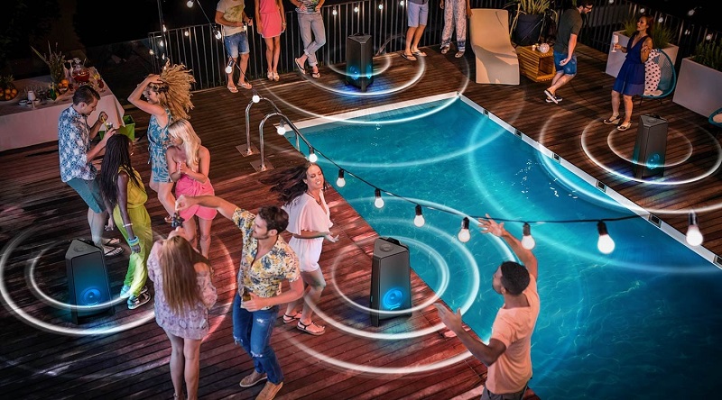 loa samsung mx-t50 voi ung dung sound tower