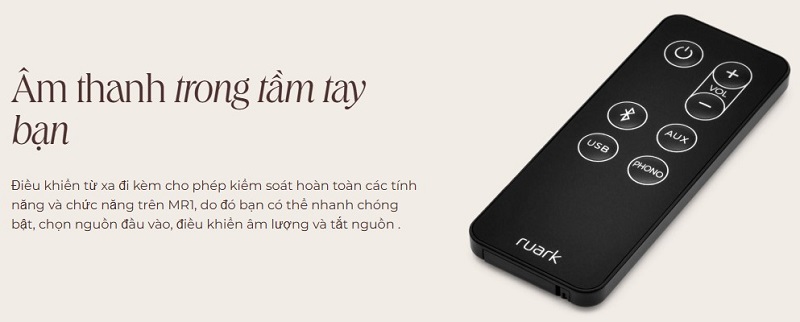 điều khiển của loa ruark mr1 mk3