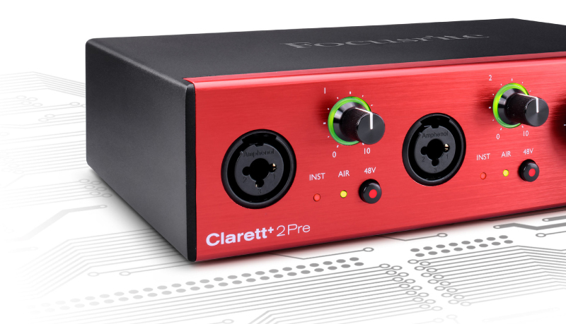 điều khiển focusrite clarett 2 pre